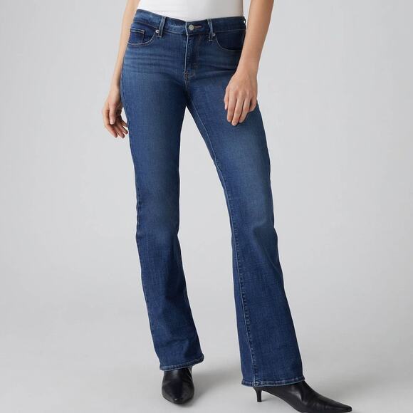 Levi’s Classic Bootcut Jeans 10 Blue Awe Dark Wash Mid Rise Stretch Denim - Picture 1 of 12